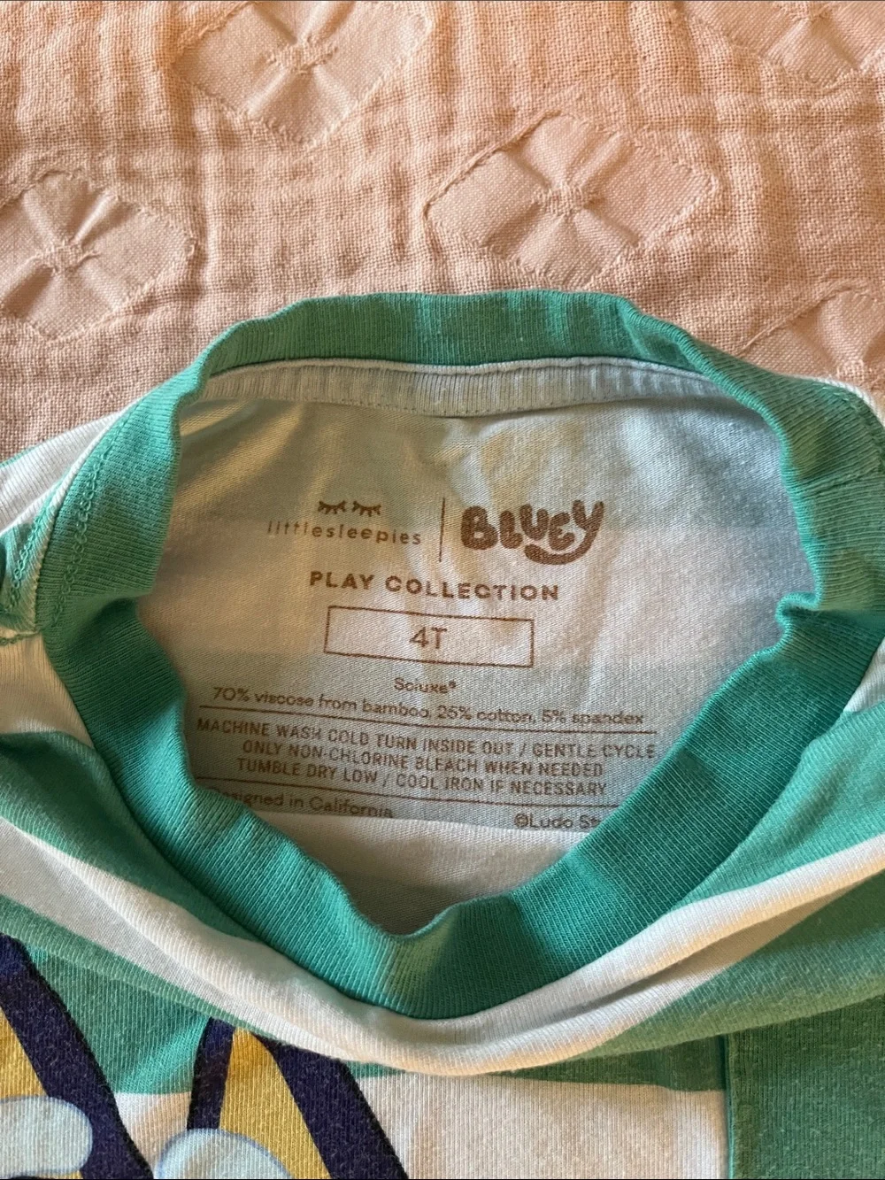 Little Sleepies Bluey & bingo shirt 4T